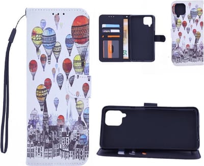 Bookcase Geschikt voor: Samsung Galaxy A42 hoesje met print - Air Balloon