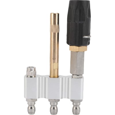 M5 Draaistraalmondstuk Geschikt voor Ladderbespaarder Hogedrukreiniger Lange Bereik Tip 1/4 inch Snelkoppeling 3,7 GPM black