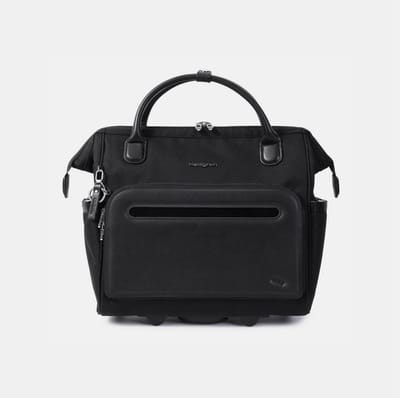 Hedgren VENTI Laptoptas op wielen 15,6 inch met RFID-bescherming – Waterafstotend – Gerecycled materiaal – Zwart