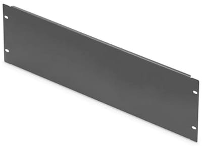 Blinde afdekplaat 19 inch - 4U - Ideaal voor netwerk- en serverkasten - Inclusief montagemateriaal - Zwart