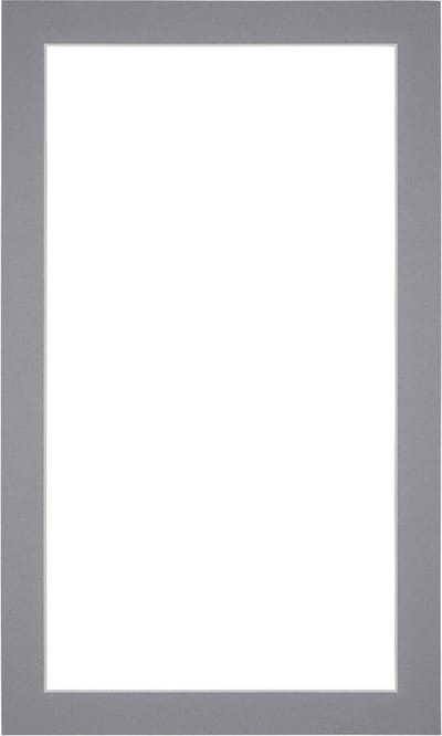 Passe-Partout Fotomaat 25x45 cm - Lijstmaat 30x50 cm - Grijs - Museumkarton - Fotolijst niet inbegrepen
