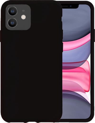 Hoesje - Geschikt voor Apple iPhone 11 - Sterk & Shockproof - Hoes Cover - Siliconen Case - Telefoonhoesjes - Zwart