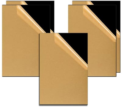 Set van 5 zwarte acrylschijven A5, 1.7 mm, perfect voor DIY-projecten, schilderen en interieurdecoratie