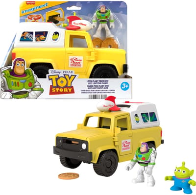Fisher-Price Imaginext Toy Story Pizza Planet Truck with Buzz Lightyear Alien Playset