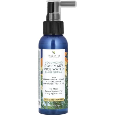 Tree To Tub, Volume Enhancing Rosemary Rice Water Hair Spray, 3.4 fl oz (100 ml)