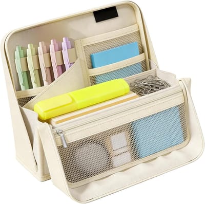 Etui met Meerdere Vakken - Pennenzak - Pennenbak - Etui jongens - Etui meisjes - schoolspullen - Opstaand Pennenbeschermer van Oxford Stof - 22x7.8x18 cm