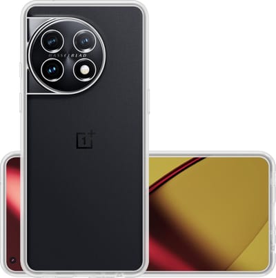 Hoesje - Geschikt voor OnePlus 11 - Sterk & Shockproof - Hoes Cover - Siliconen Case - Transparant