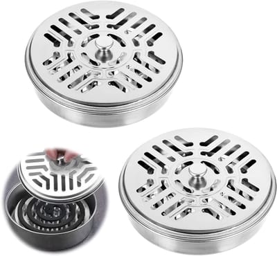 Duurzame RVS Muggenspiralenhouders - Draagbare Box voor Muggenspiralen en Wierookstokjes, Ideaal voor Thuis, Tuin, Kamperen en Vissen