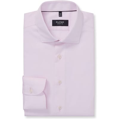 OLYMP Signature Overhemd, Tailored Fit, Signature Kent, Lichtroze