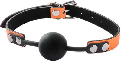 Dream Toys Gag Radiant Ball Gag Glow In The Dark Oranje