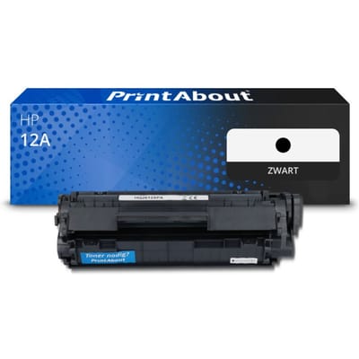 PrintAbout huismerk Toner 12A (Q2612X) Zwart Hoge capaciteit Geschikt voor HP