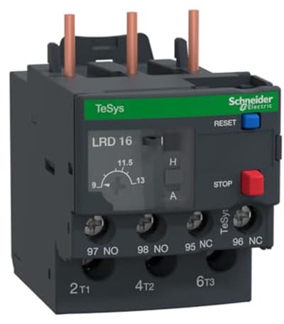 Motorbeschermingsrelais 3-polig 9-13 A met Automatische Reset