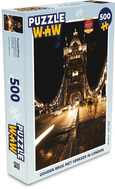 Puzzel Goud - Brug - Tower Bridge - Legpuzzel - Puzzel 500 stukjes