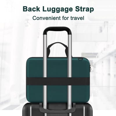 Hardshell Laptop Tas voor Mannen en Vrouwen - Laptop Rugzak met Voorvak en Schouderriem