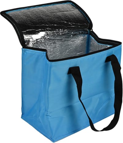 PVC koeltas | 12L | koeltas lunch | koeltas blauw | 27 x 28 x 16 cm