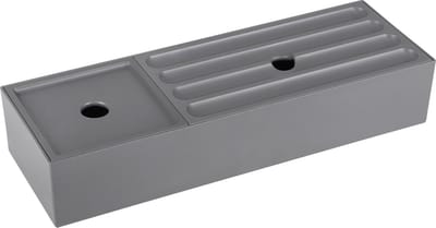 Differnz Lade Organizer met Deksel â€“ Schuiflade Opberger â€“ Opbergbakjes â€“ Kunststof Sorteerbakjes â€“ 32 x 11 x 6 cm â€“ Grijs