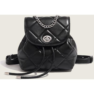 Kleine Geurige Rugzak voor Dames Zomer High-end Diamanten Ketting Rugzak Modieuze Niche Schooltas