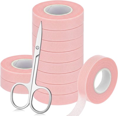 11 Rollen ademende wimperverlengingstape, zelfklevende strips voor oogkussentjes en ooglidlifting, ideaal voor wimperextensions en make-up toepassingen