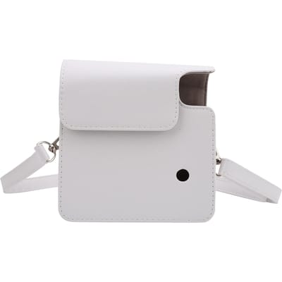 Camera Beschermhoes PU Leer Schouder Camera Tas Geschikt voor Instax SQUARE SQ1 wit