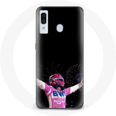 Coque pour Samsung Galaxy A40 Formule 1 Sergio Pérez Mendoza gagné la course