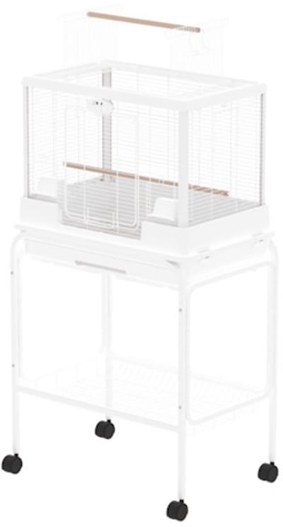 @Pet Vogelkooi Ceasar M met Standaard Wit
