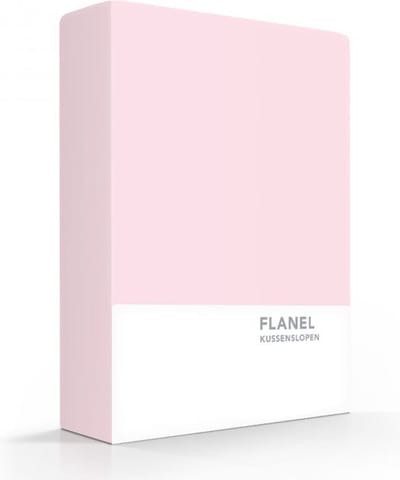 Zavelo Flanel kussenslopen Roze (set van 2)-60 x 70 cm (standaard)
