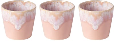 Costa Nova Espresso Kopjes Grespresso Soft Pink 80 ml - 3 stuks