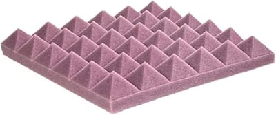 Geluiddichte Spons - Akoestisch Schuim - Geluidsisolatie Verbeteren - Effectieve Geluidsabsorptie - 30x30x5cm - Paars