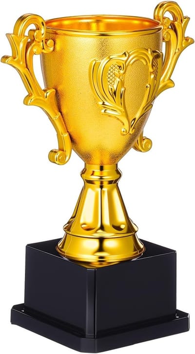 Mini Gouden Trofee Cup voor Feesten, Winnaarsprijs voor Kinderen en Volwassenen, Sportieve Beloning en Cadeau