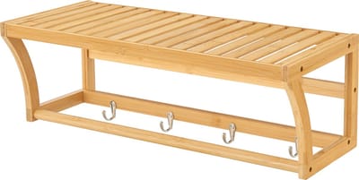 Badkamerrek Langeland wandmontage 20,5x59,5x25,5 cm bamboe