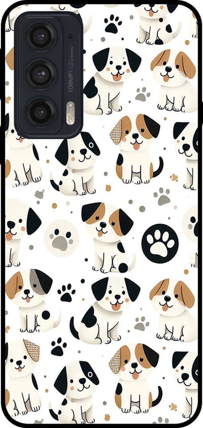 Smartphonica Telefoonhoesje Geschikt voor Motorola Edge 20 met honden opdruk - TPU backcover case dog design geschikt voor Motorola Edge 20