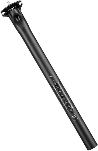 Fiets Zadelpen Carbon - Zadelbuis Fietsonderdeel - Comfortabel Fietsen - Ultralicht UD Carbon - 27.2/31.6MM 400MM - Mat