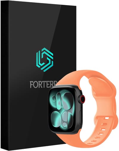 Smartwatchbandje Geschikt voor Apple Watch 1, 2, 3, 4, 5, 6, 7, 8, 9, 10, 11, SE - 42/44/45/46 mm - Verstelbaar Siliconen Bandje - Calendula
