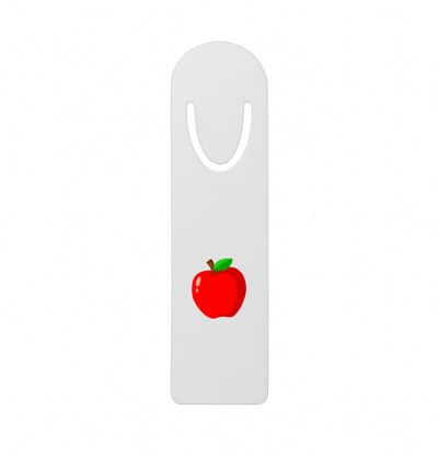 Hacebo® - Rode appel metalen boekenlegger - Appel - fruit liefhebbers - Fruit - vrucht - gezond eten Bladwijzer boekenleggers - 12.7 cm x 3.2cm