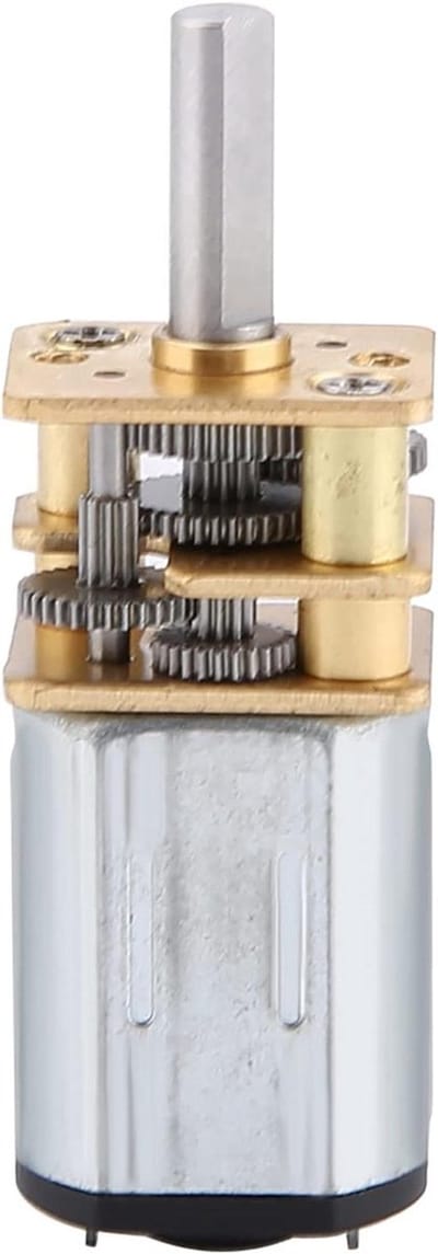Ronte - Miniatuur Motor Kit 9 Volt DC Motoren N20 DC6V - 50 tot 2000 Rpm Snelheid - Reductie Tandwiel DC Motor Met Metalen Versnellingsbak