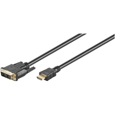 Premium DVI-D Single Link - HDMI kabel / zwart - 2 meter