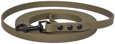 Hondenriem - BioThane® - Olijfgroen - 10 meter - 13mm - Kleine hond