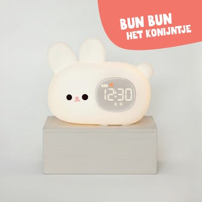 BunBun Slaaptrainer Kinderen - Slaaptrainer Kind - Kinderwekker- Nachtlampje -White Noise - Slaapwekker- Dimbaar – Oplaadbaar – Voor Peuters & Kinderen