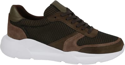 Suitable Sneaker Donkergroen - Maat 44 - Heren