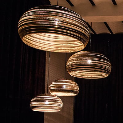 Think Paper - Hanglamp Dandy 640 Ø 64 cm bruin