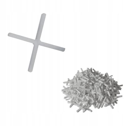 Dedra - Afstandskruisjes voor Tegels - 5 mm - 200 stuks - Wit - Kunststof