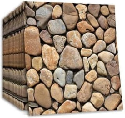Home & Marker - Muursticker Stenen - Muurdecoratie - Zelfklevende Tegels - Wandsticker - Plaktegels - Tegelsticker - 30x30cm - 10 Stuks - STONEBLOCKS