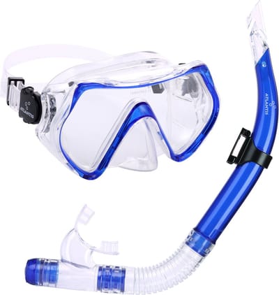 Atlantis Hawaï Combo - Snorkelset - Duikbril - Snorkel - Volwassenen - Blauw