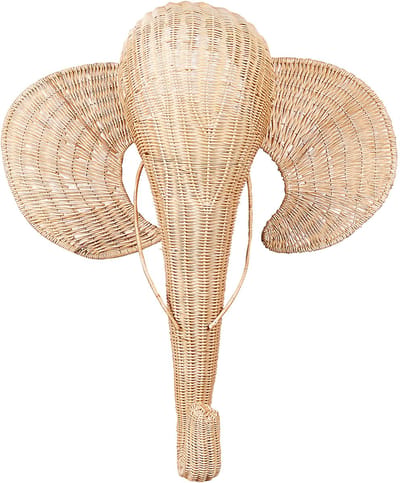 GRUNEY - Wanddecoratie - Licht - Rotan