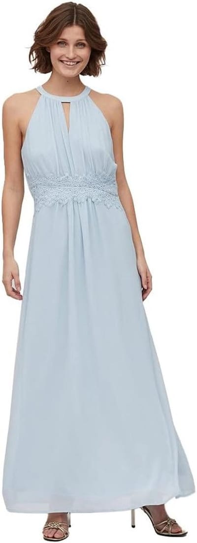 Maxi Jurk Halterneck voor Dames - Avondjurk met Kant