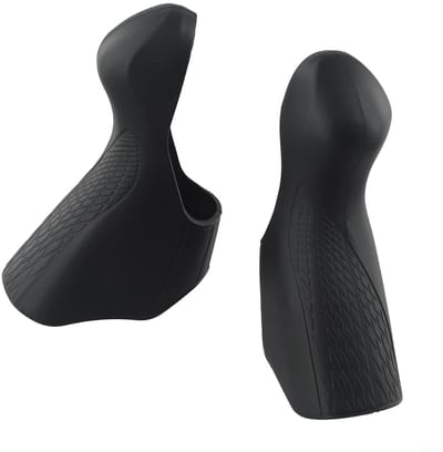 Dailygoods - Fiets remhendel kappen fiets schakelhendel covers 1 paar racefiets remhendel kappen siliconen remhendel handvat mouwen beschermer onderdelen buitensporten fietsen onderdelen (zwart)