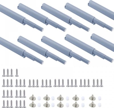 Magnetische drukgrendels kunststof - aanraakgrendels demperbuffers - Push to Open Deuropener - drukdeuropener - Automatische Druk Deuropeners voor Kasten en Meubels - 10stuks - Druksnapper - Push to Open - Demper voor kast - Deurbuffer