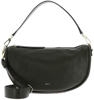 abro schoudertas Leather Dalia Hobo Bag Willow Oliv olijfgroen