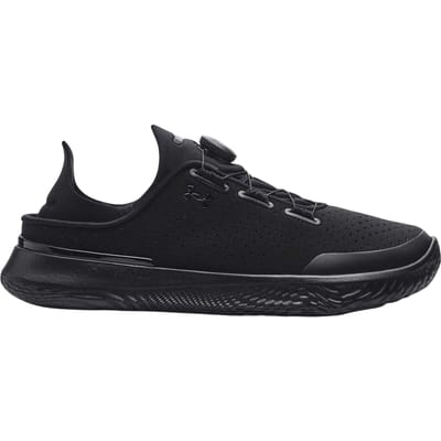 Under Armour Herenprestatieschoenen van leer met BOA-vetersysteem (Zwart)