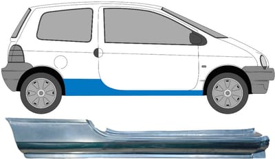 Volledige dorpel voor Renault Twingo 1993-2007 / Rechts